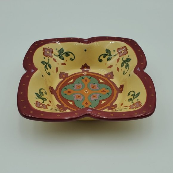 PartyLite Bohemian Spice Candle Plate Small Bowl Trinket Dish - Picture 2 of 6